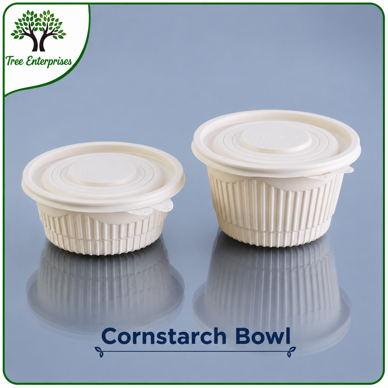 CORNSTARCH ROUND CONTAINER 